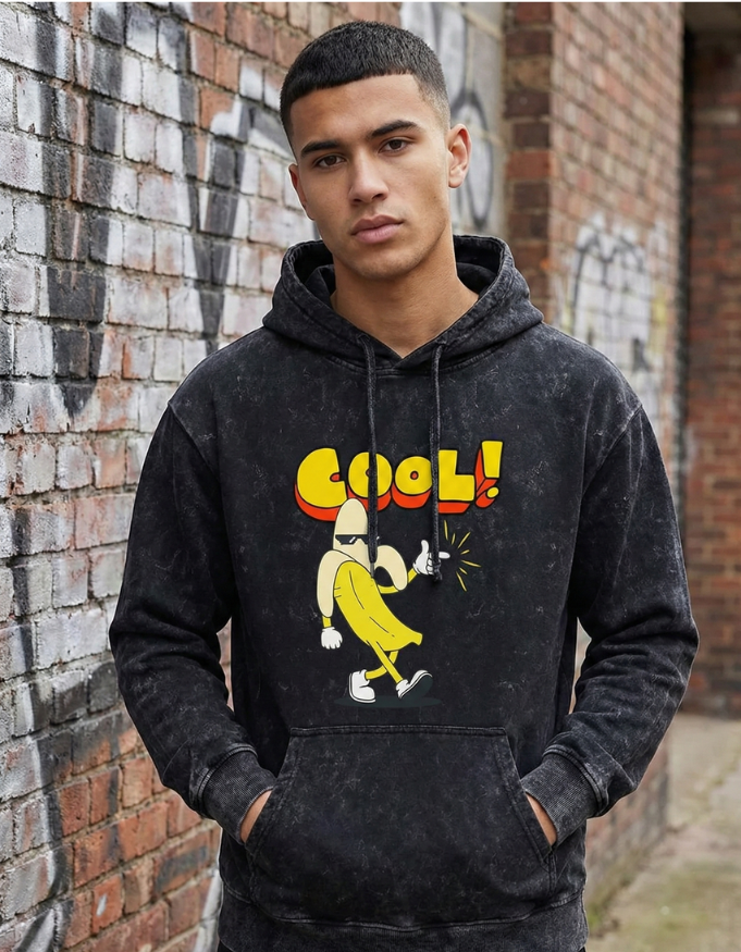 The "Certified Cool" Unisex Acid Washed Hoodie