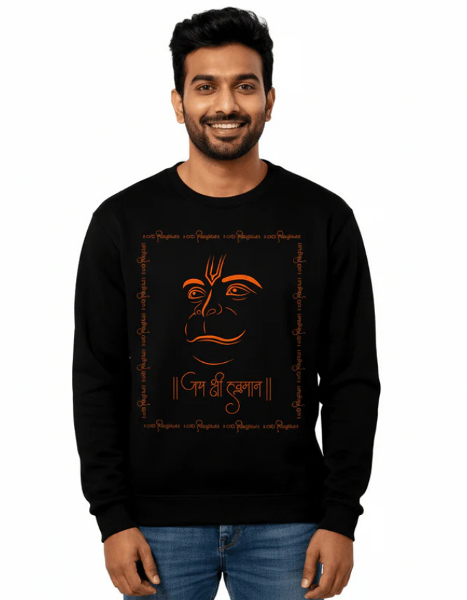 Divine Threads Hanuman Special Sweatshirt