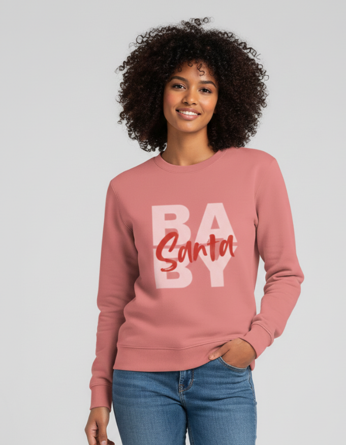 Illustrated BABY Santa Sweatshirt