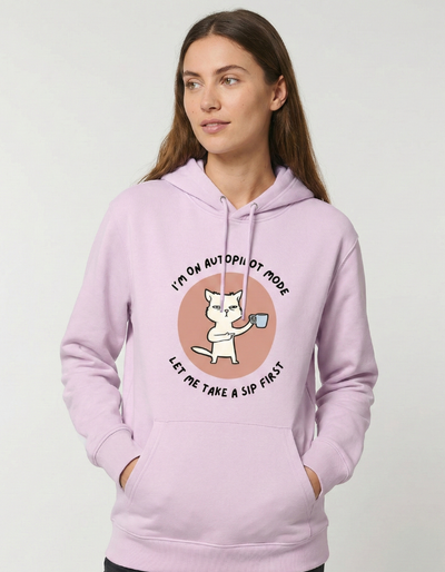 Illustrative Cat Oversized Hoodie