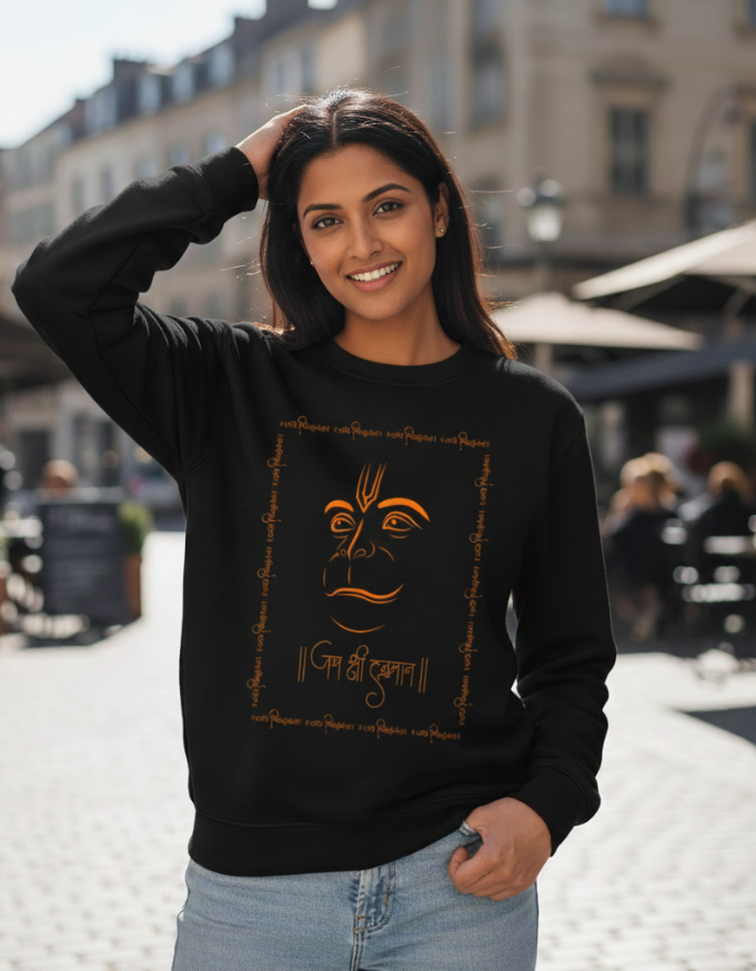 Divine Threads Hanuman Special Sweatshirt