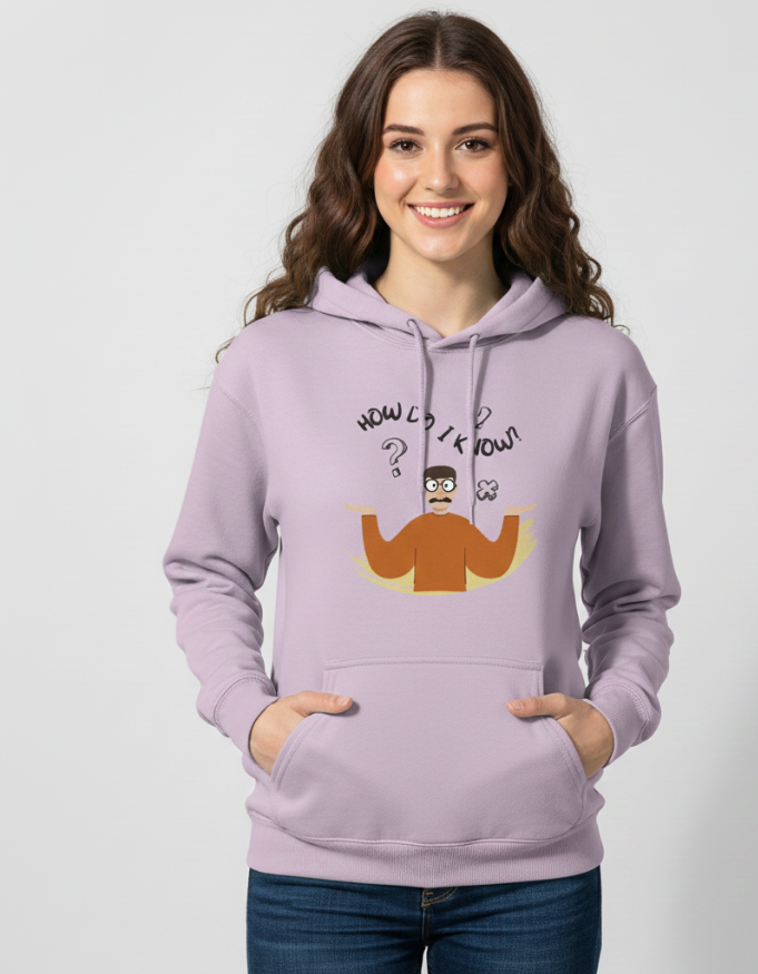 Illustrated Funny Man with Mask Questioning Tote Bag Unisex Hoodie