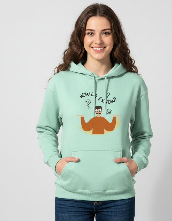 Illustrated Funny Man with Mask Questioning Tote Bag Unisex Hoodie