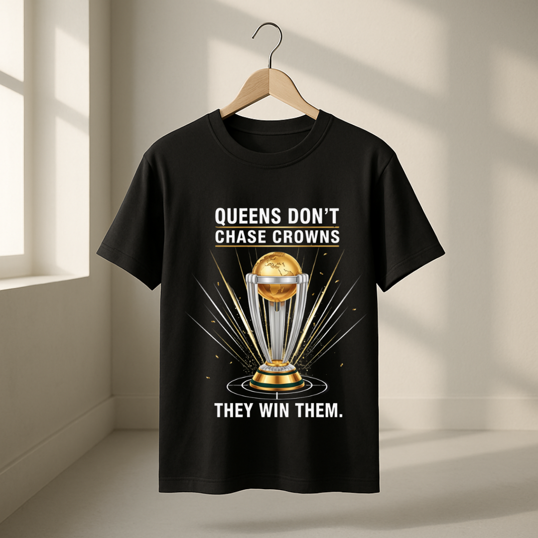 Winning Queen Black T-Shirt