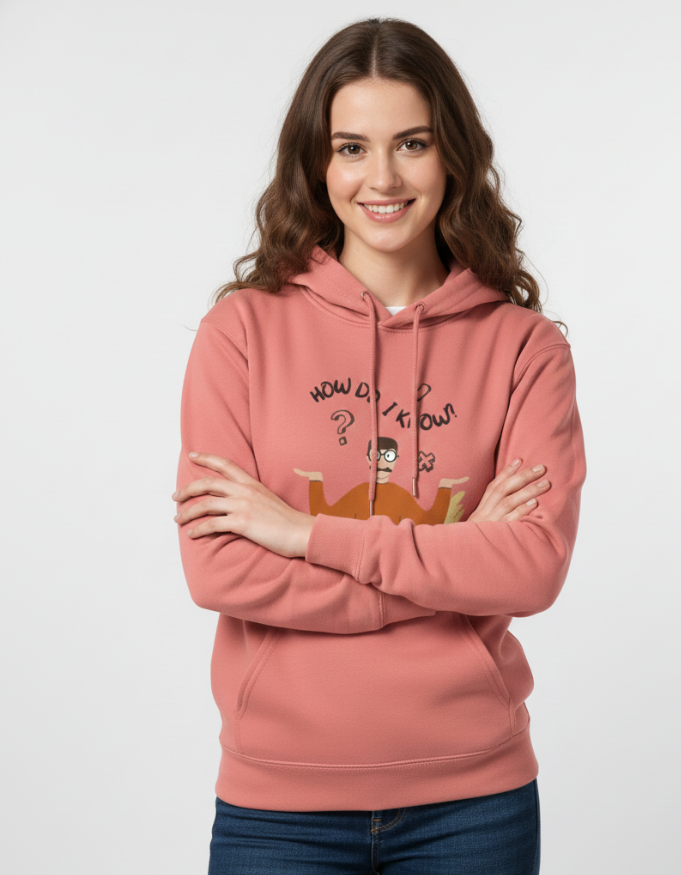 Illustrated Funny Man with Mask Questioning Tote Bag Unisex Hoodie